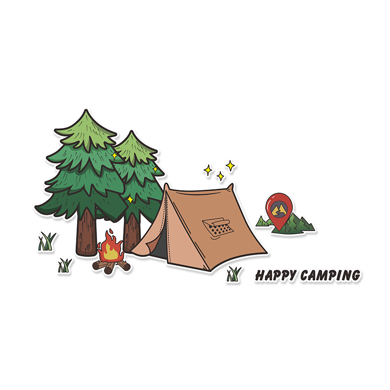 Outdoor Adventure Center - 야외 캠핑 탱크 300 자동차 스티커