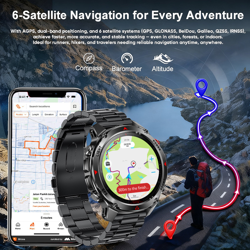 2026년형 새로운 야외용 군용 GPS 스마트워치, 내 - Outdoor Adventure Reservations 리뷰 및 가격