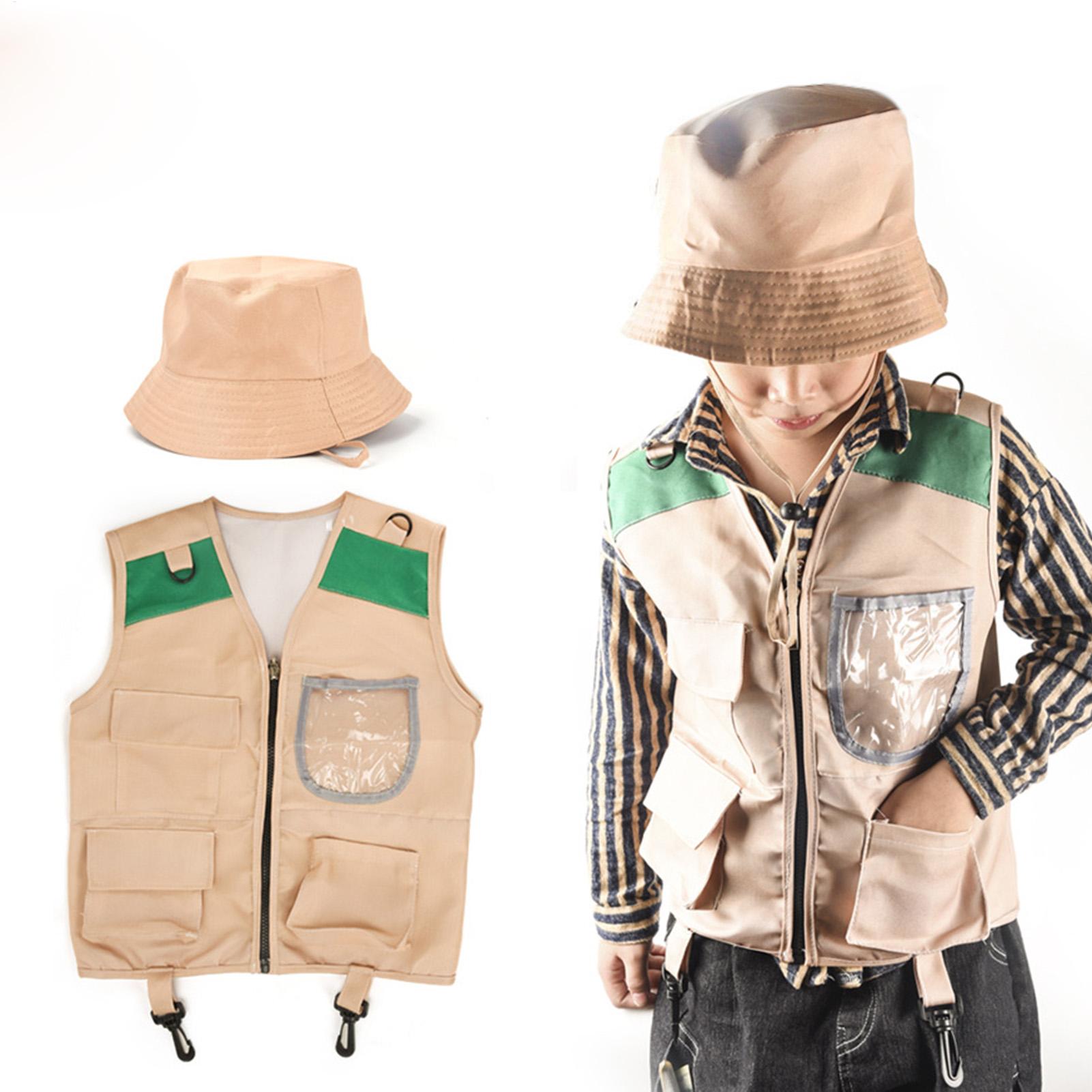 어린이 탐험가 모자 및 조끼 의상 세트 어린이 모험 역 - Outdoor Adventure Outfit 리뷰 및 가격