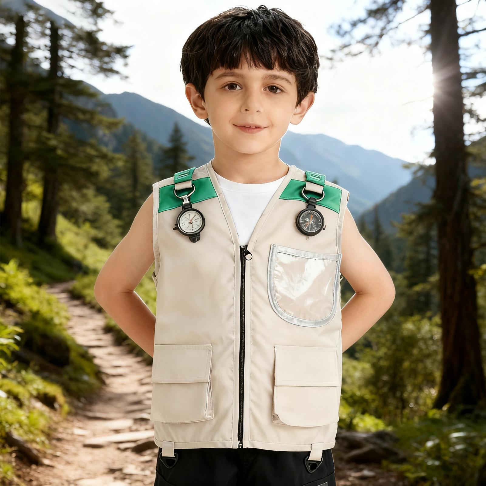 어린이 탐험가 조끼 의상 사파리 카고 조끼 소년 야외  - Outdoor Adventure With Kids 리뷰 및 가격