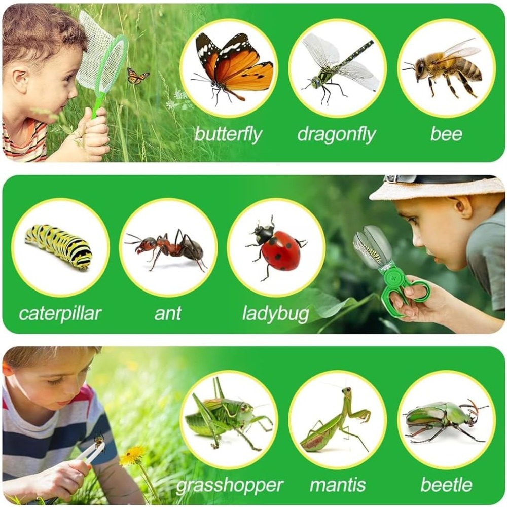 어린이 탐험가 키트, 야외 모험 캠핑 키트 및 버그 포 - Outdoor Adventure Educator 리뷰 및 가격
