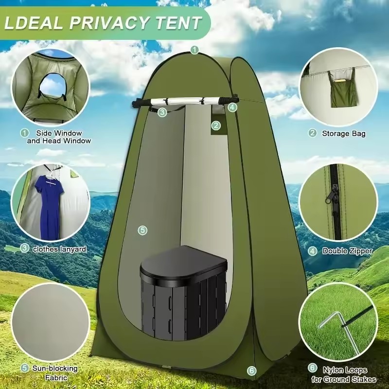 ‌ 캠핑 RV 및 야외 여행을 위한 휴대용 팝업 화장실 - Outdoor Adventure Tent 리뷰 및 가격