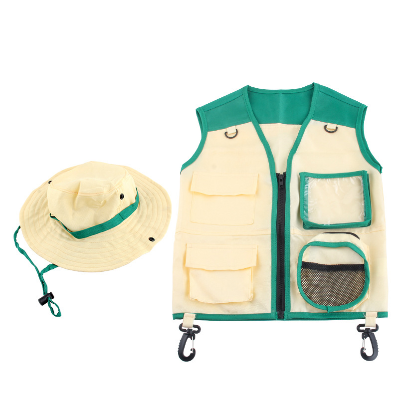 어린이 탐험가 의상 세트 어드벤처 조끼와 태양 모자 어 - Outdoor Adventure Outfit 리뷰 및 가격